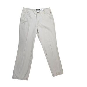 Columbia Womens 8 Cream Straight Chino Pants